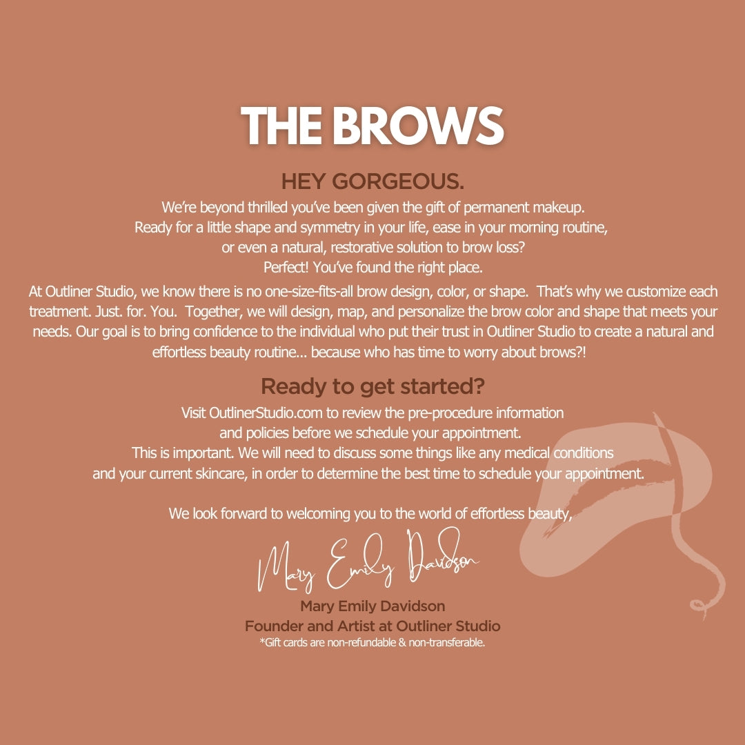 Brow Shadowing Gift Card