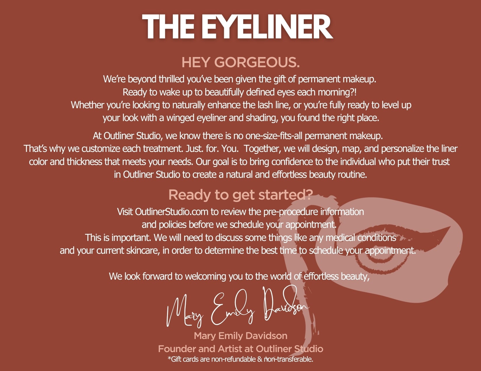 Eyeliner Gift Card