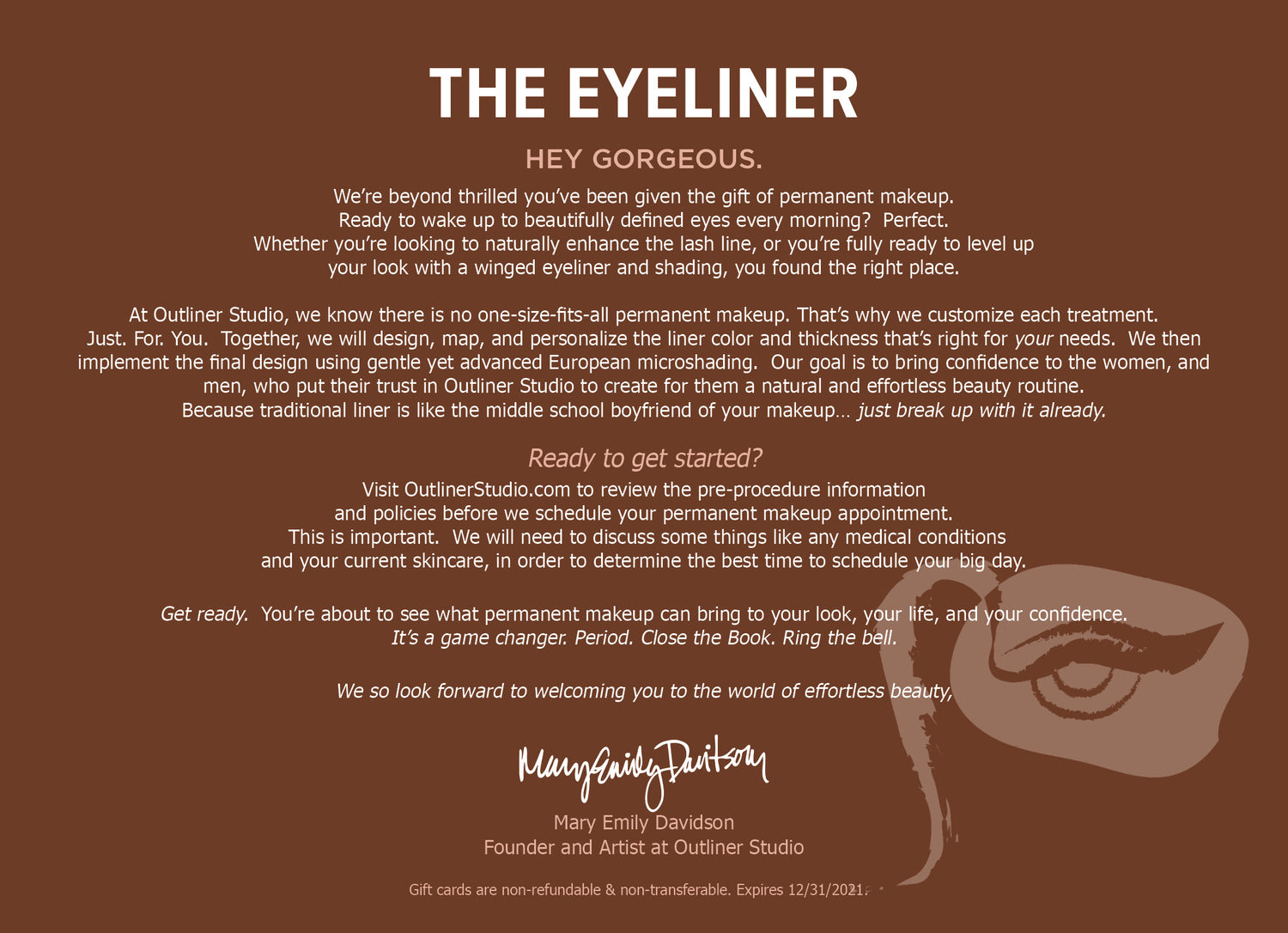 Eyeliner Gift Card